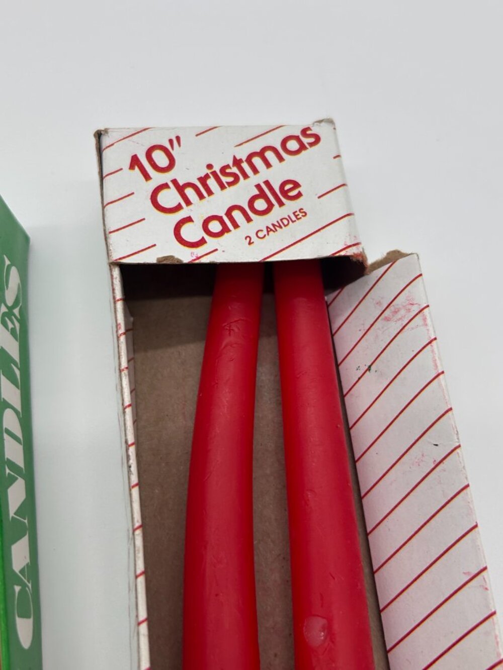 VTG 1960's Unused 12” Santa Taper Candles with Box Lot of 5 Santa Snowman - Picture 5 of 7